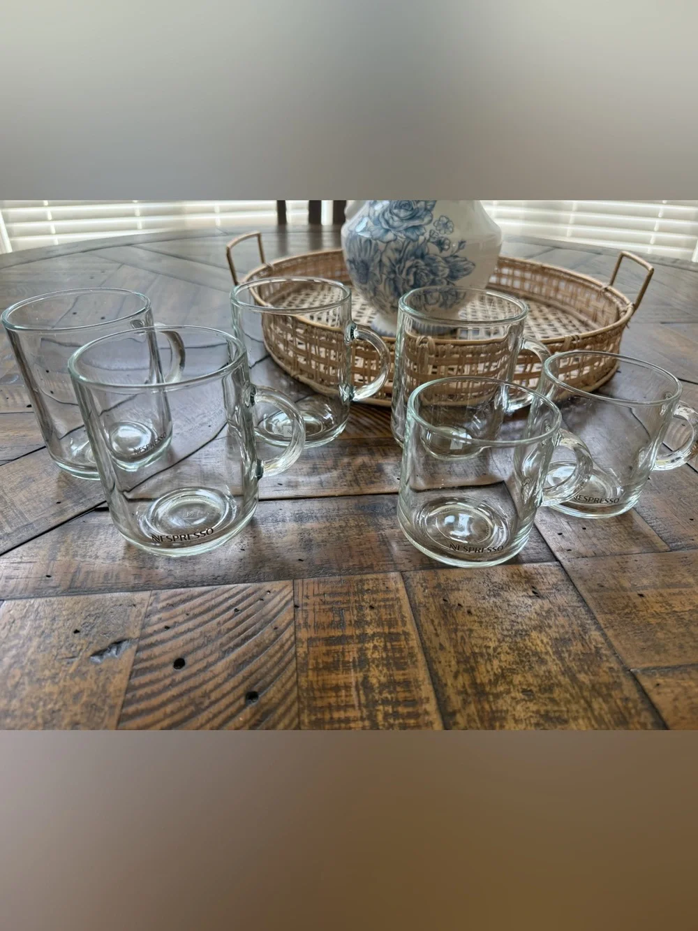 6 Nespresso glass cups